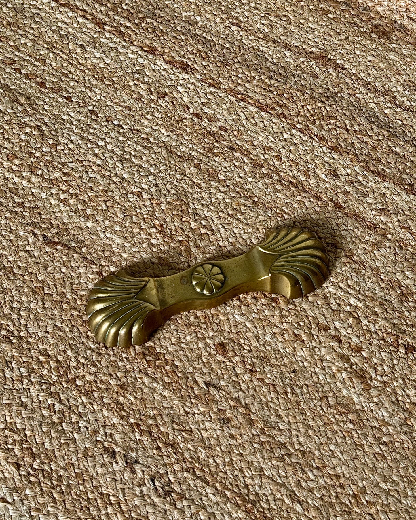 Victorian Brass Shell Doorstop