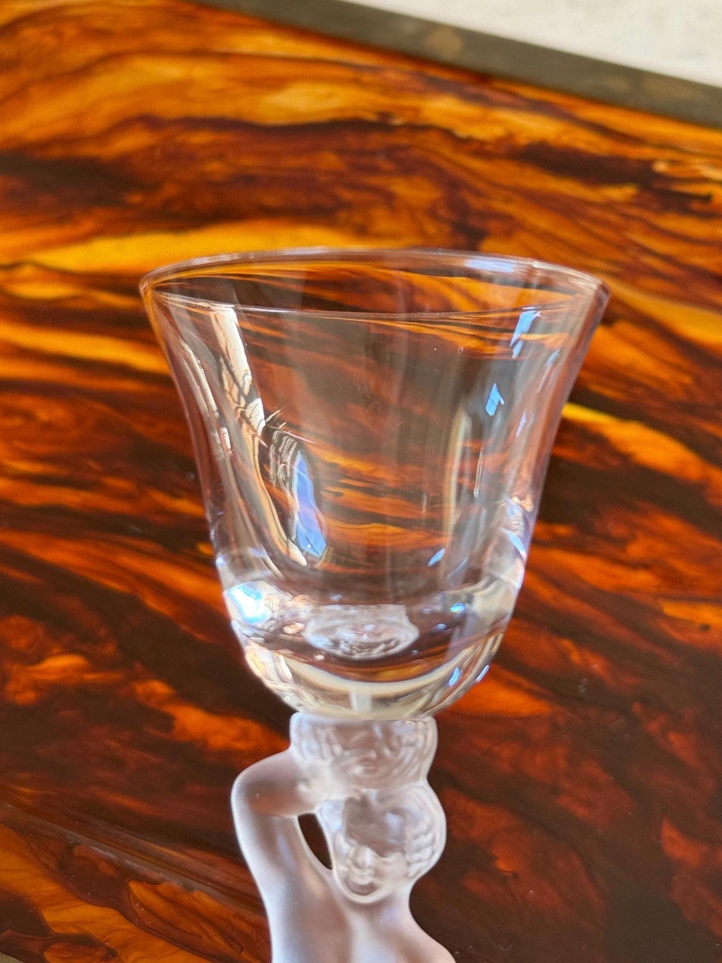 Crystal "God of Wine" Liqueur Glass
