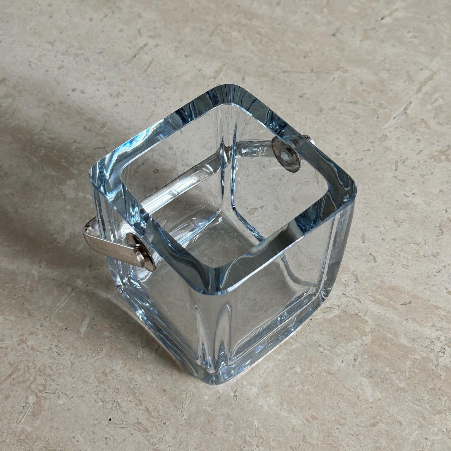Swedish Crystal Ice Bucket by Strombergshyttan