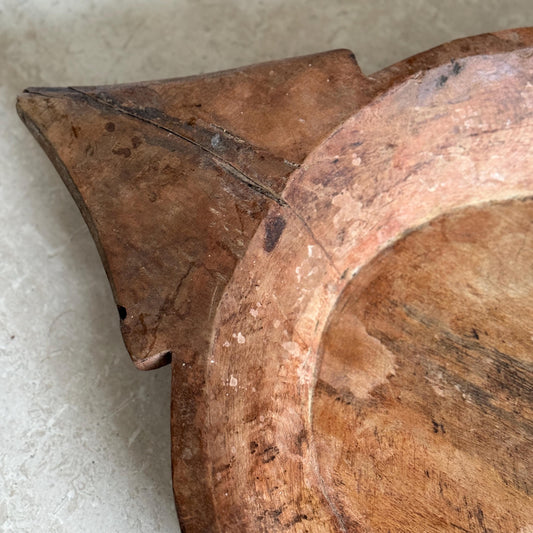 Indian Teak Dough Bowl