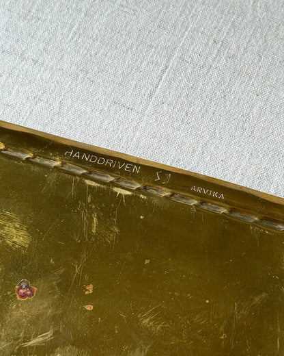 Swedish Grace Brass Tray by Arvika