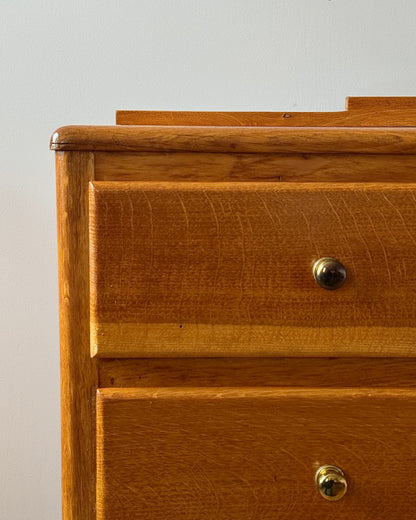 Mid-century French Oak Chest of Drawers