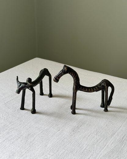 Mid-Century Brass Folk Animal Figurines