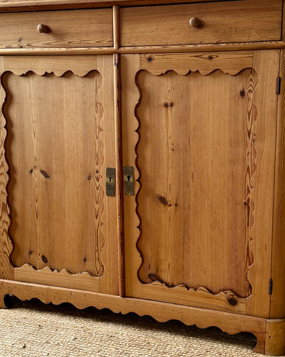 Swedish 19th Century Pine Folk Sideboard
