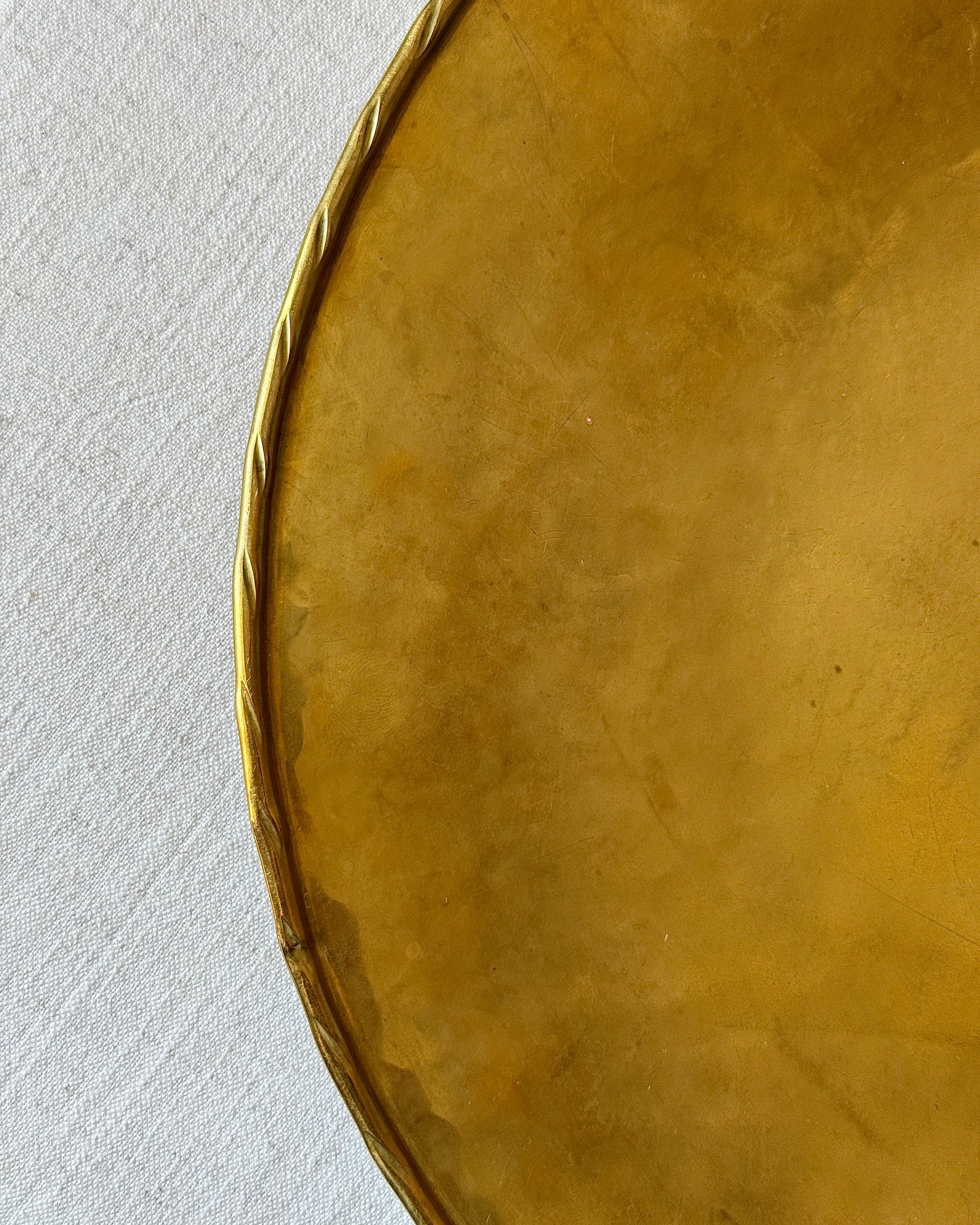 Swedish Hand Hammered Brass Dish
