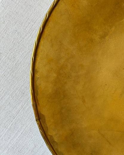 Swedish Hand Hammered Brass Dish