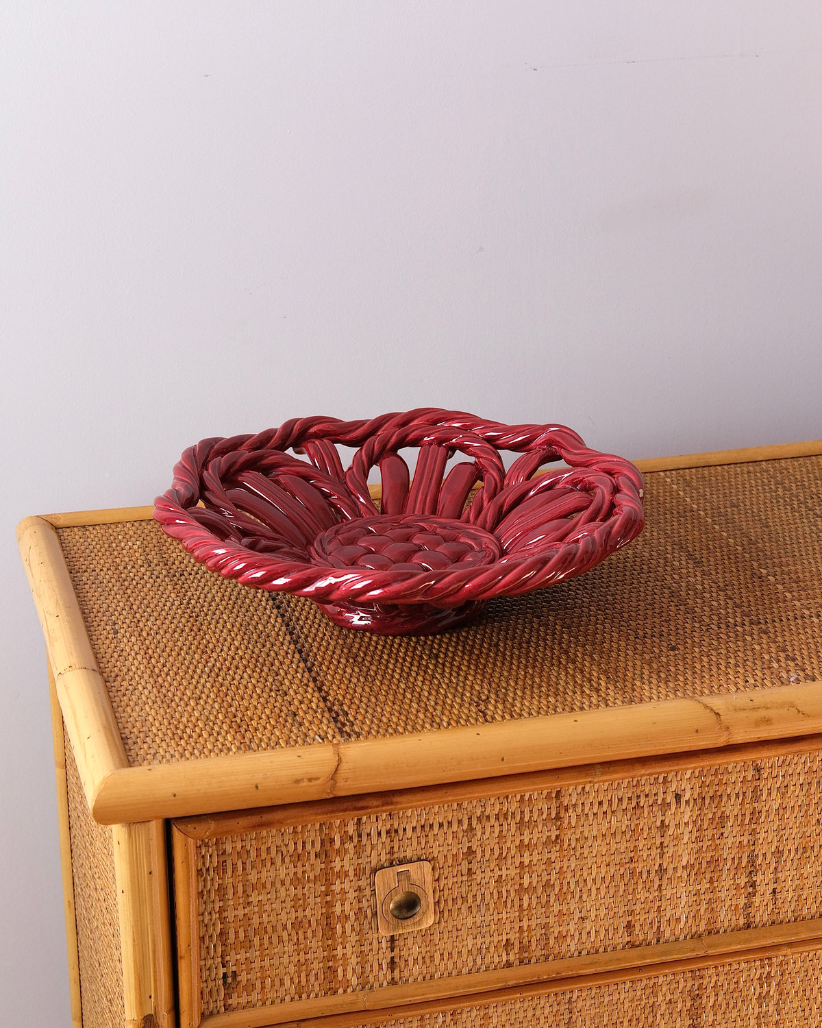 Vallauris Ceramic Woven Bowl