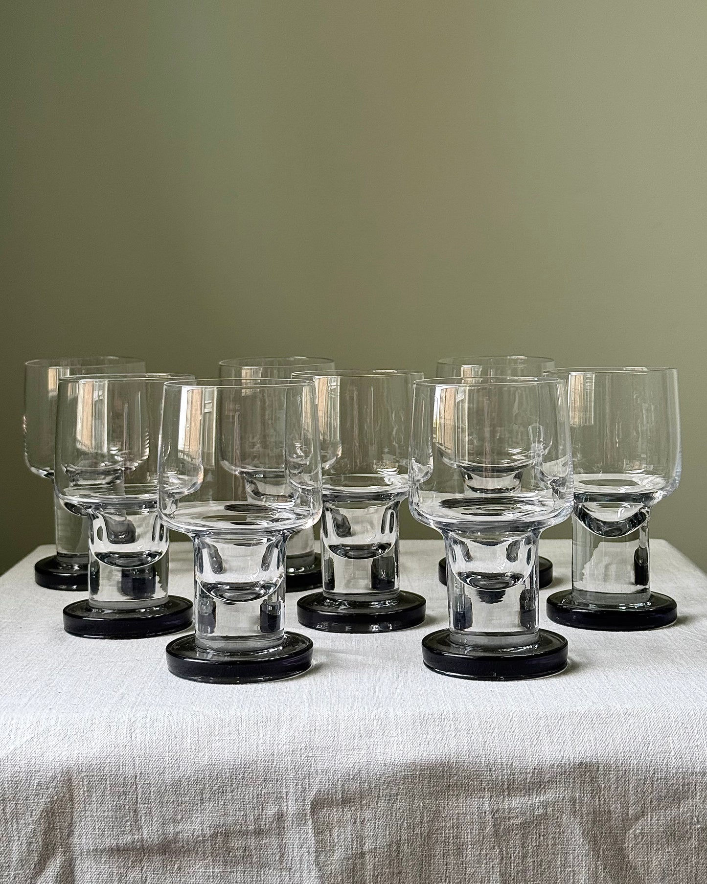 French 1970’s Crystal Glasses