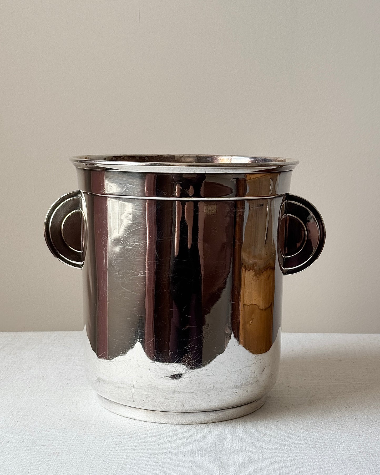 Art Deco Silver Plated Champagne Bucket, France c.1930s