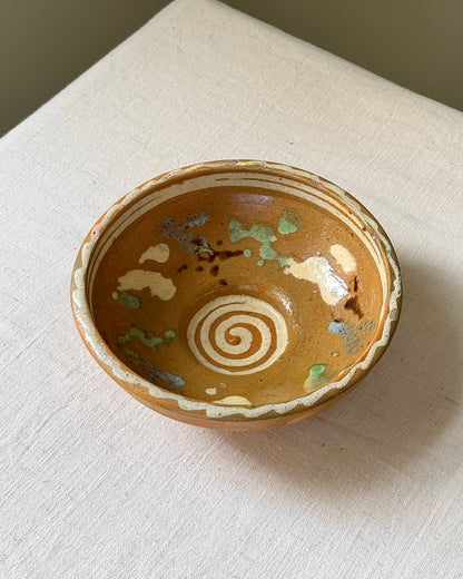 Mid-century Hand-Painted Puglian Terracotta Bowls