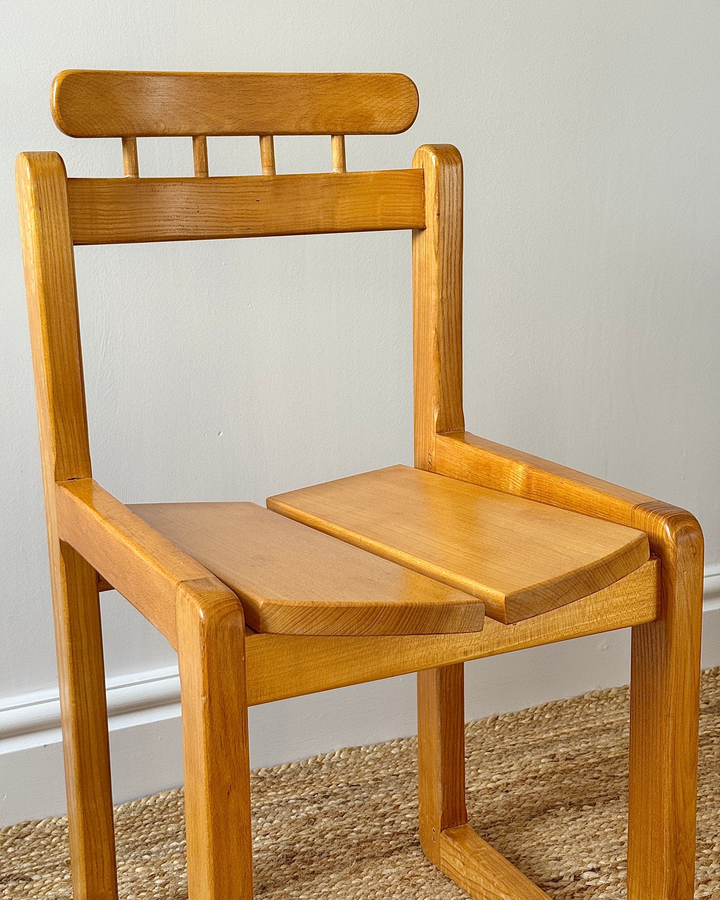 Set of 4 Ash Dining Chairs in the Manner of Tapiovaara, c.1970