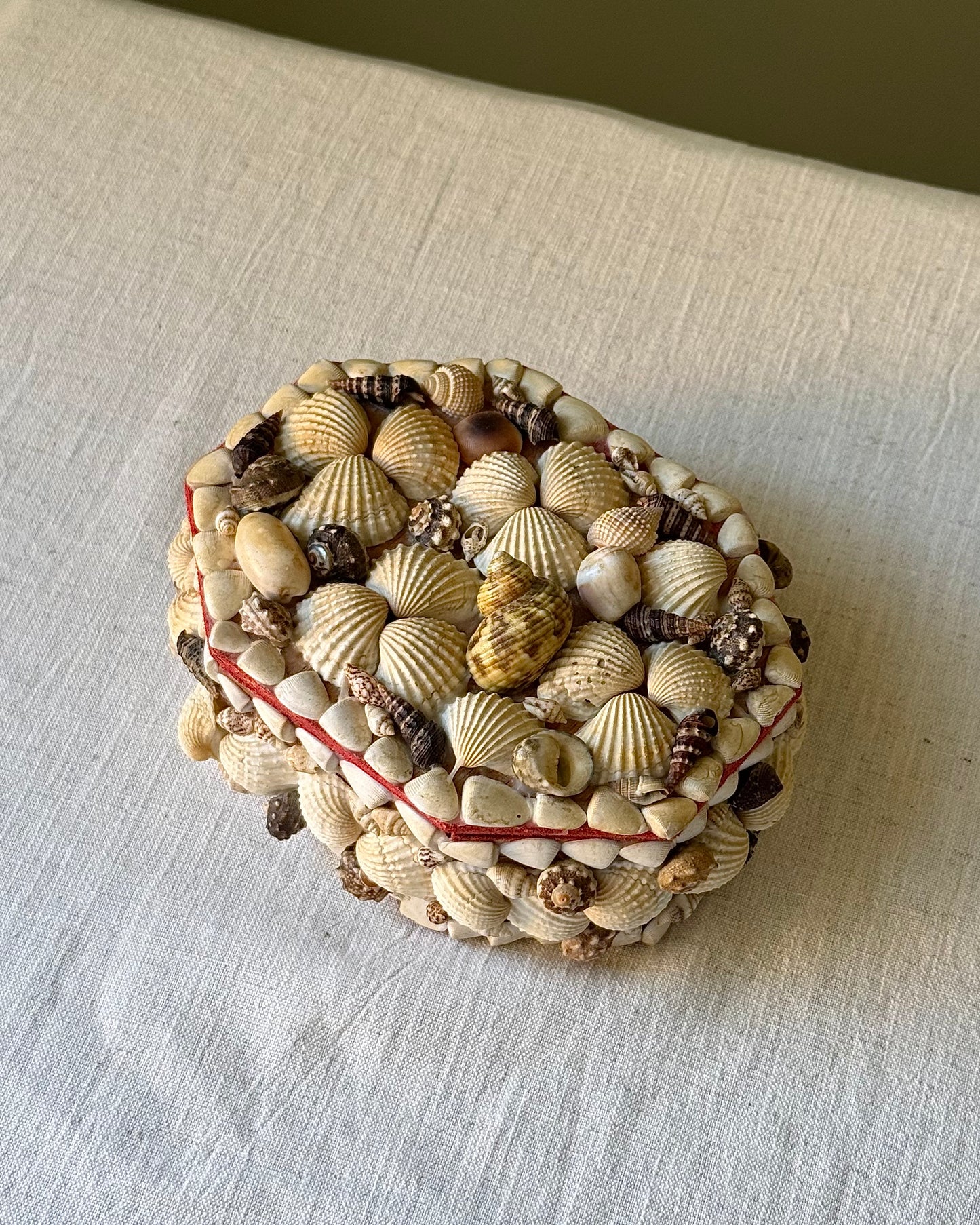 French Mid-Century Shellwork Box