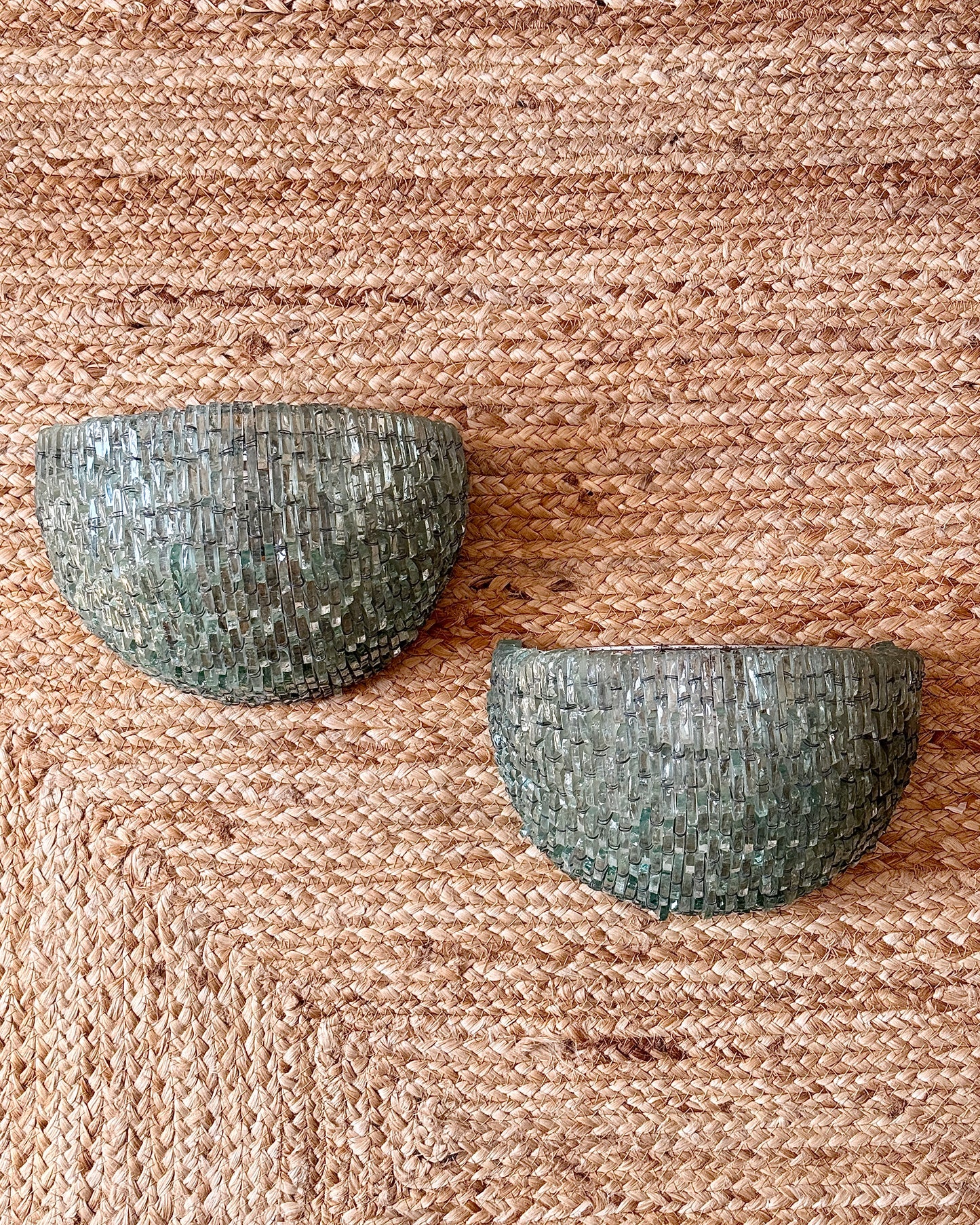 Pair of Italian Green Glass Sconces, Albano Poli for Poliarte c.1970
