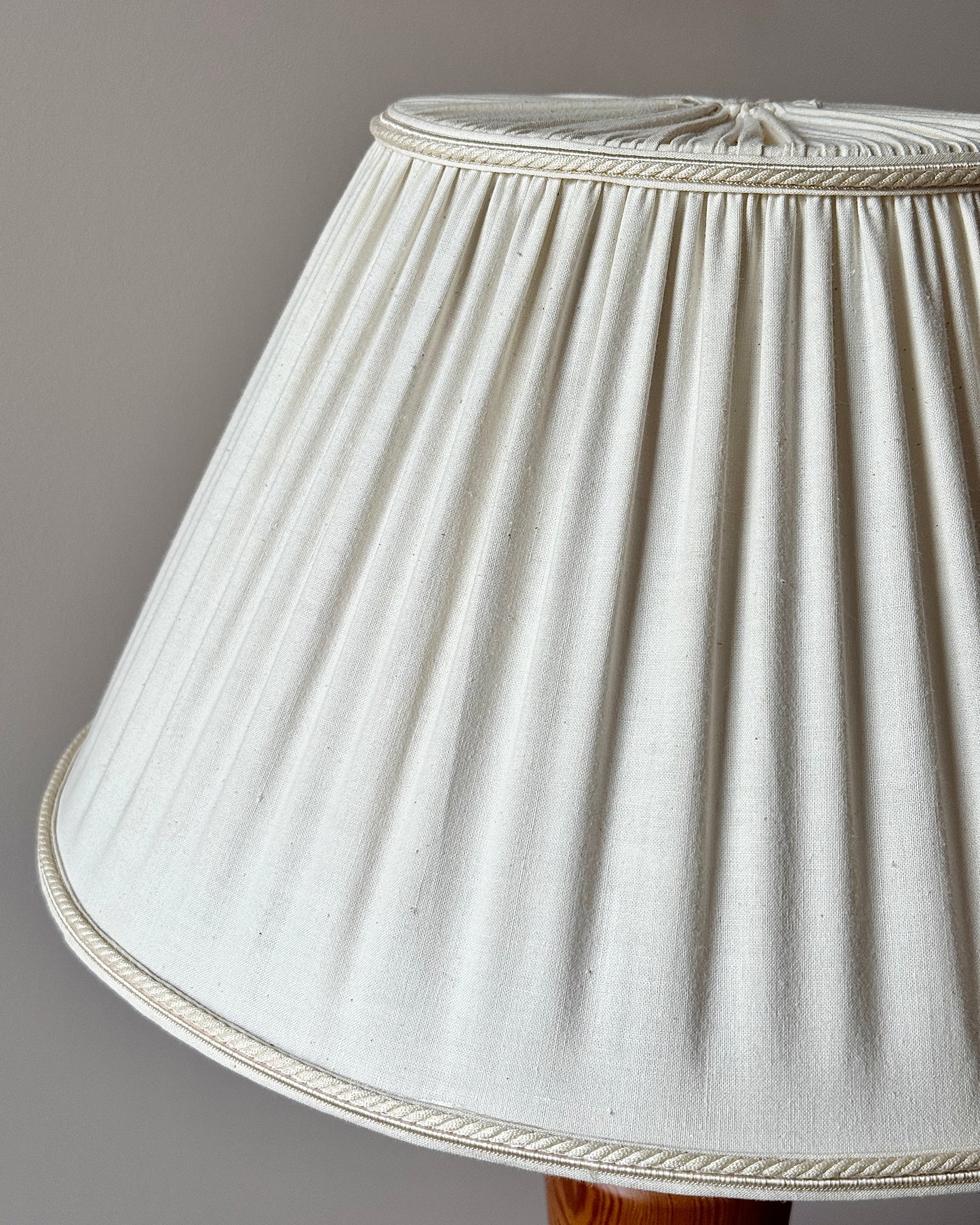 Large Sculptural Swedish Pine Table Lamp