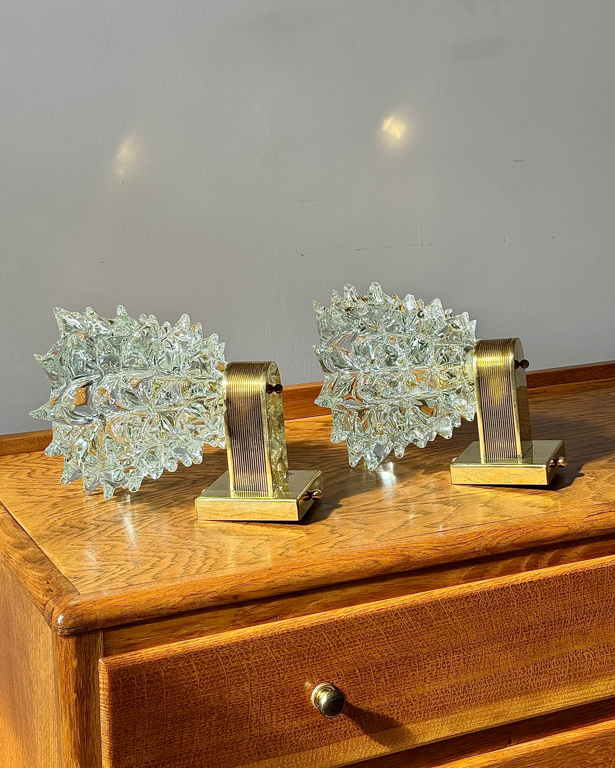 Pair of Murano Barovier & Toso Wall Lights