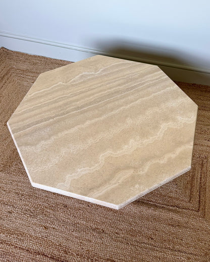 Octagonal 1970’s Italian Travertine Coffee Table ON HOLD
