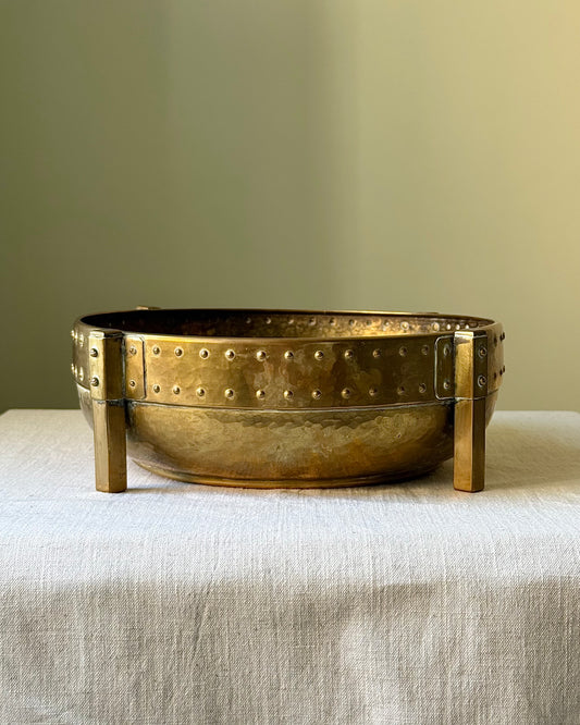 French Modernist Brass Bowl