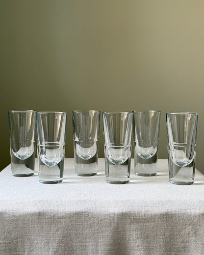 Set of 6 Carlo Moretti Bullet Glasses