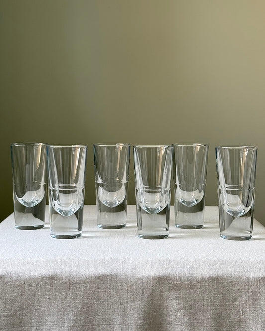 Set of 6 Carlo Moretti Bullet Glasses