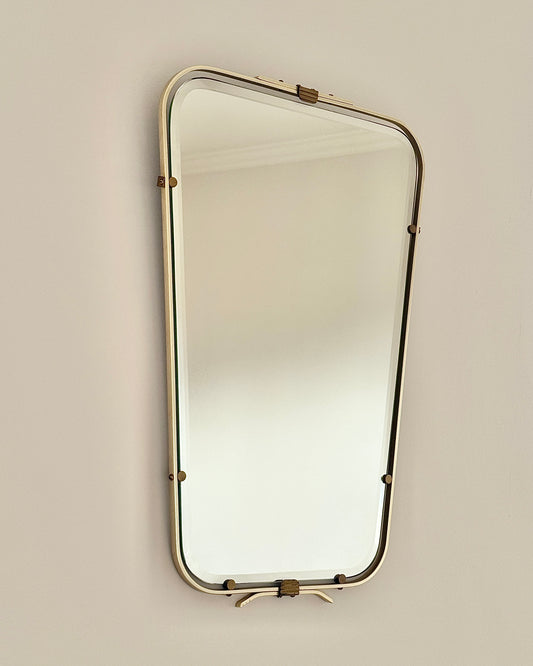 1950’s Belgian Brass Shield Mirror
