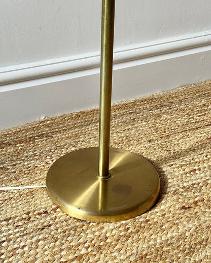Swedish Brass Two Arm Floor Lamp - Club Sourced