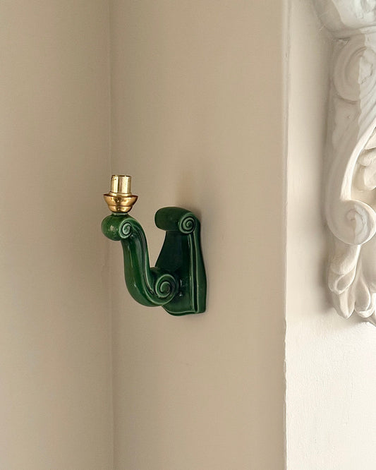Emerald Green Coiled Wall Sconce - Club Sourced