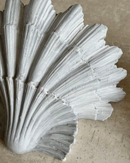 Pair of Late 19th Century Plaster Shell Wall Hangings