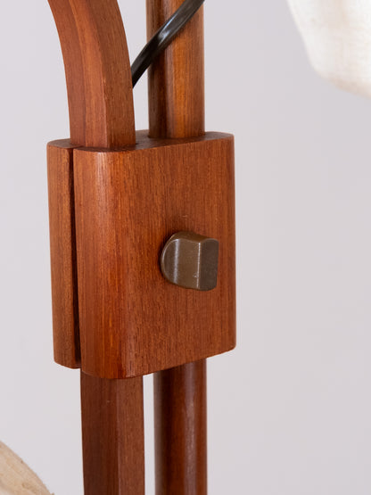 Twin Cocoon Shade Floor Lamp by DOMUS, 1970s