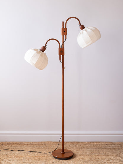 Twin Cocoon Shade Floor Lamp by DOMUS, 1970s