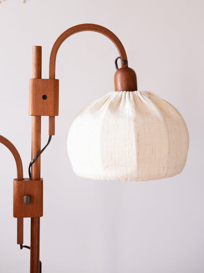 Twin Cocoon Shade Floor Lamp by DOMUS, 1970s
