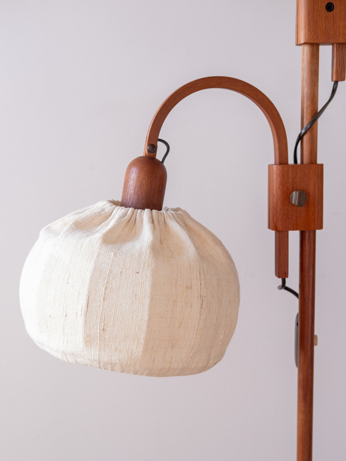 Twin Cocoon Shade Floor Lamp by DOMUS, 1970s