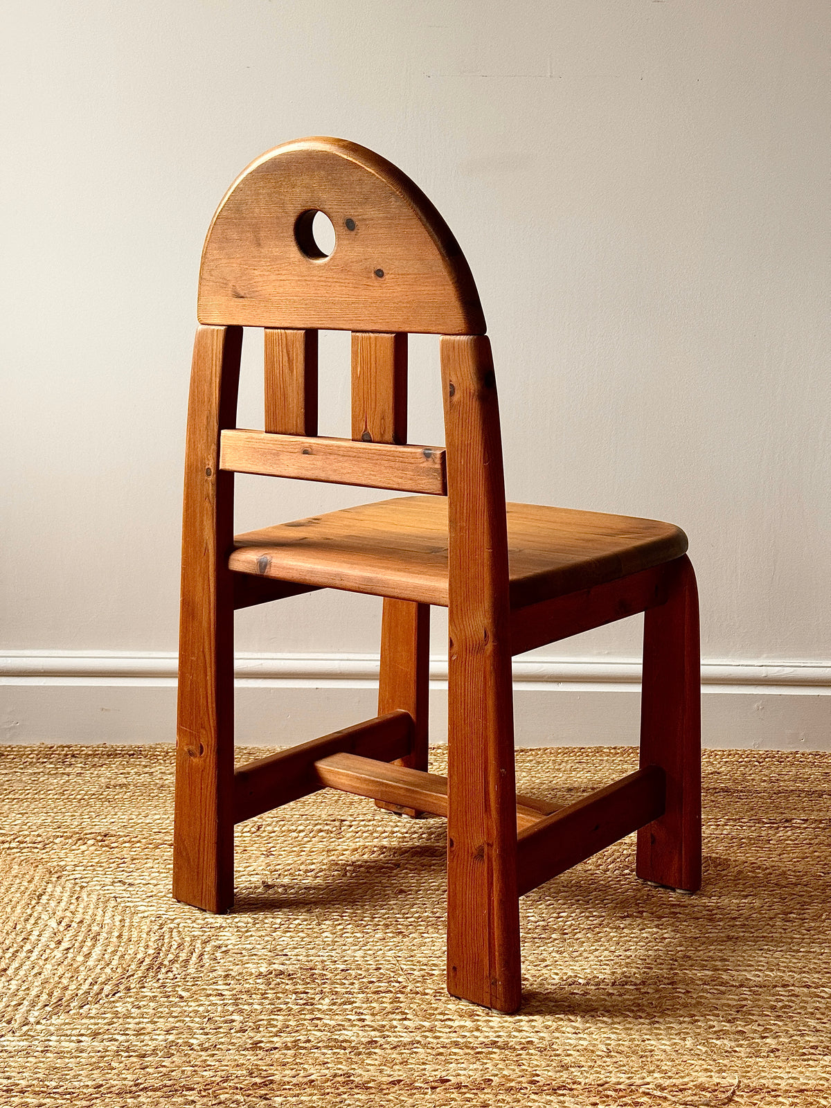 Set of 6 Pine Dining Chairs by Wasa Möbel Including Two Carvers, 1980s