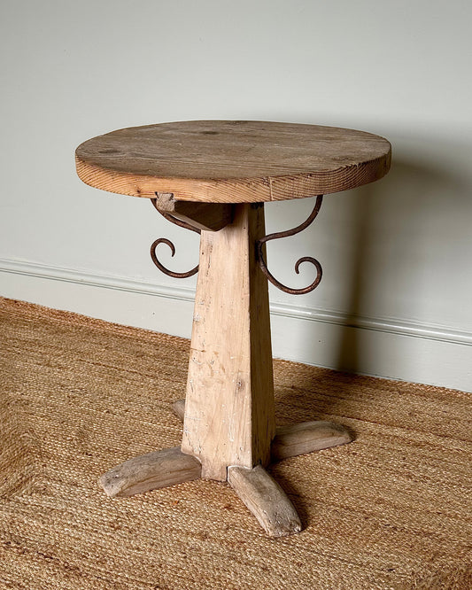 19th Century Italian Pedestal Side Table