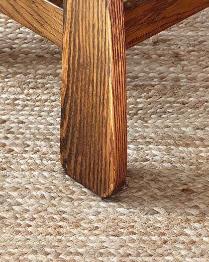 Set of 6 Belgian Oak Dining Chairs, c.1970
