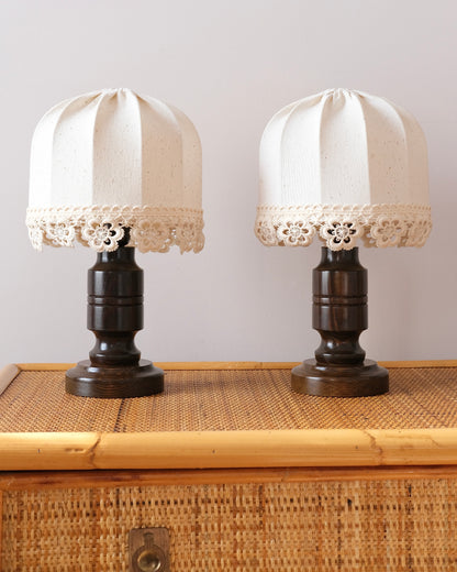 Pair of Swedish Pine Table Lamps by Markslöjd