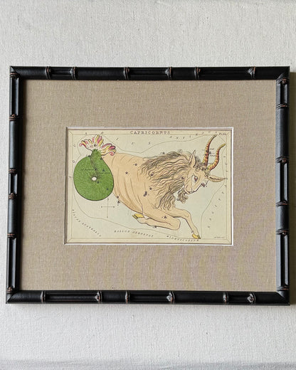 Antique Hand-Painted Constellation Print ‘Urania’s Mirror’ by Sidney Hall c. 1825