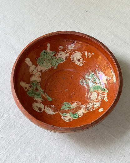 Mid-century Hand-Painted Puglian Terracotta Bowls