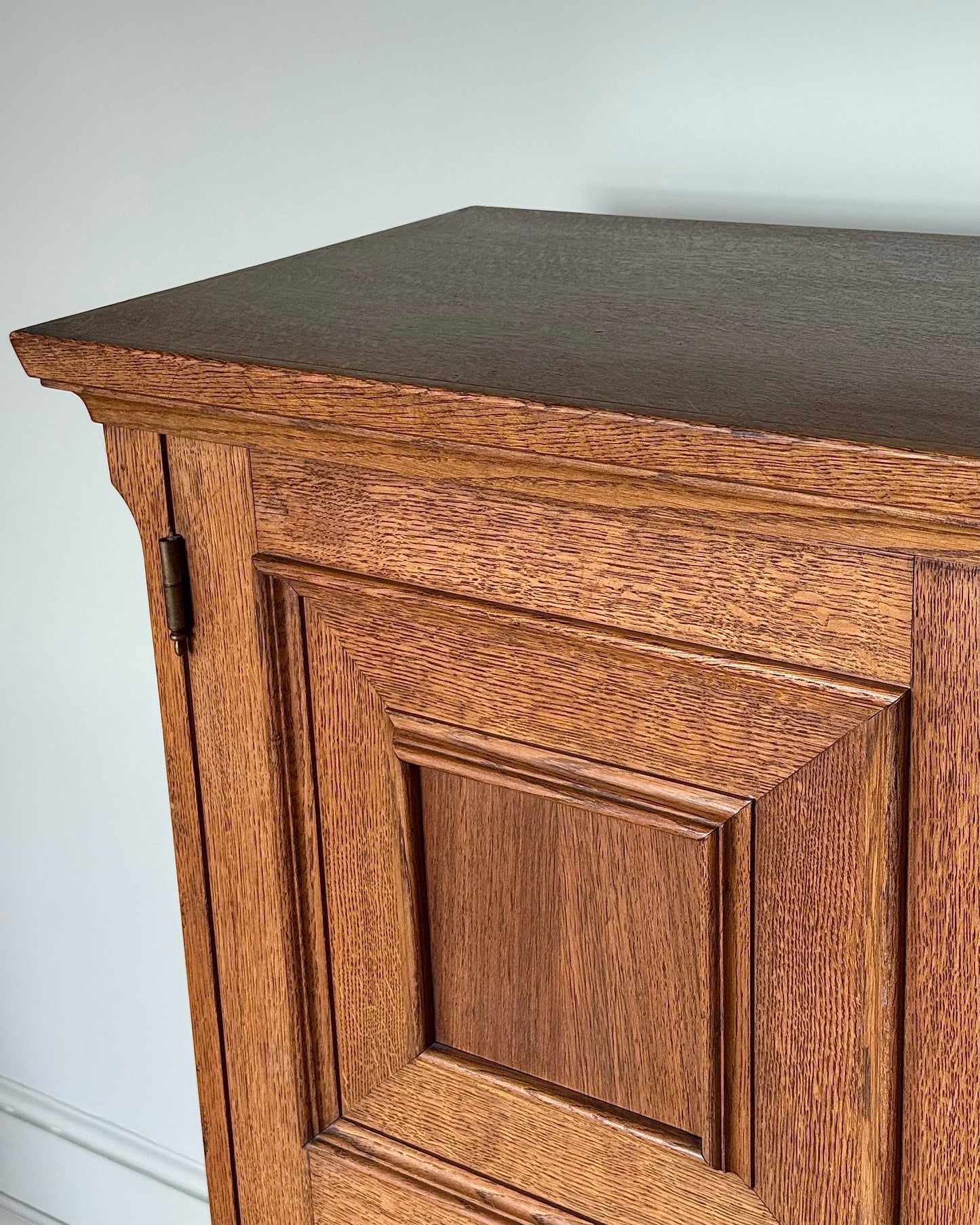 Geometric Oak Danish Cabinet Sideboard, Circa 1930’s