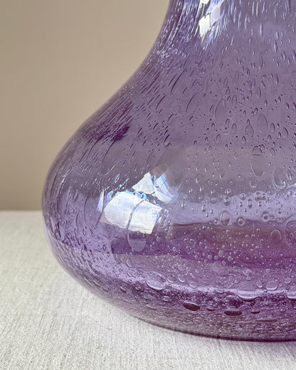 Vivid Purple Bubbled Glass Jug