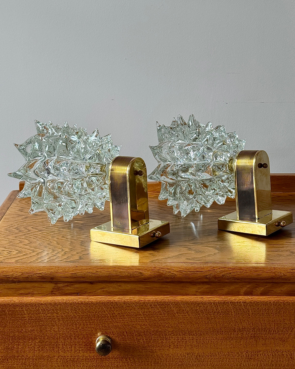 Pair of Murano Barovier & Toso Wall Lights