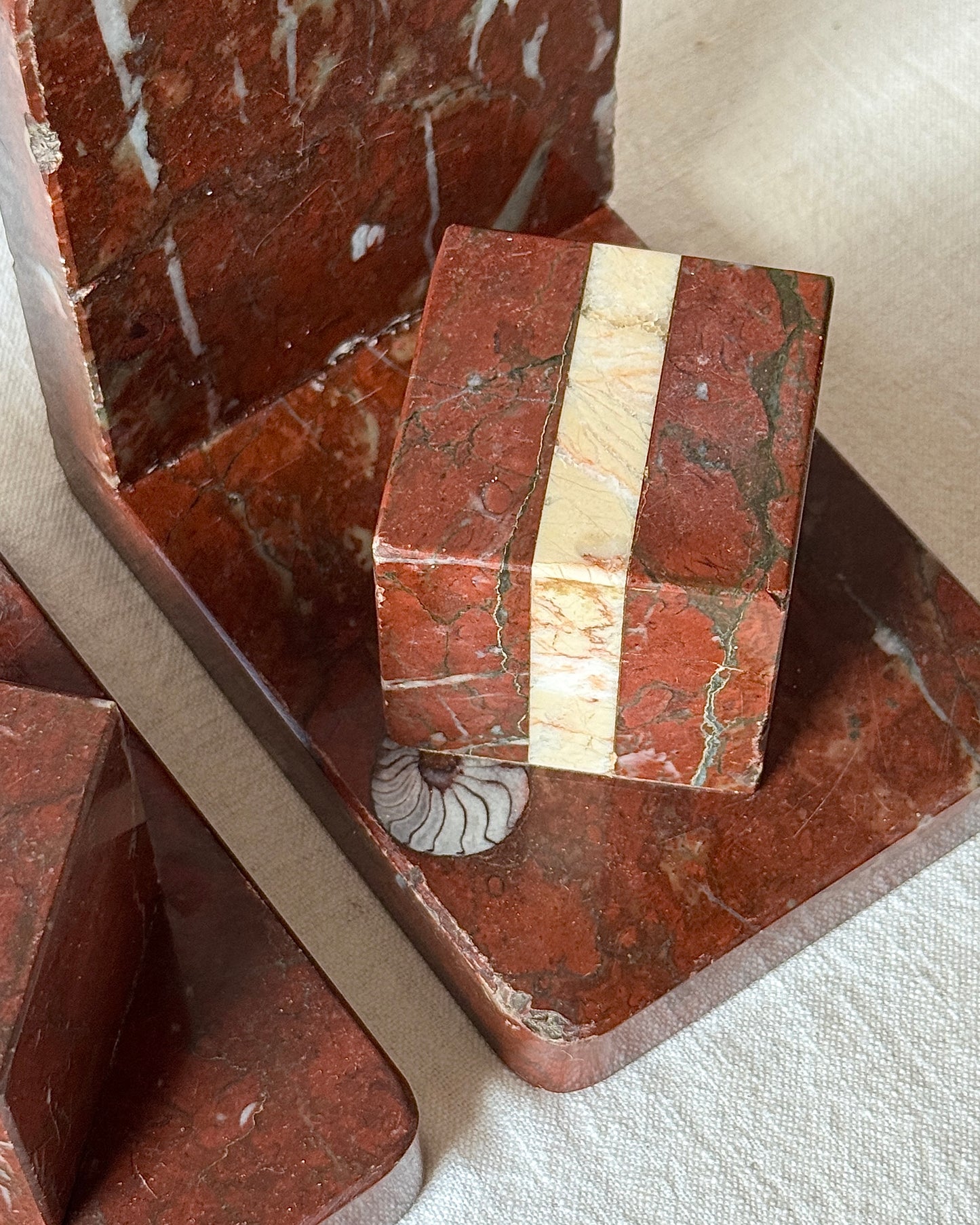 Pair of Art Deco Marble Bookends