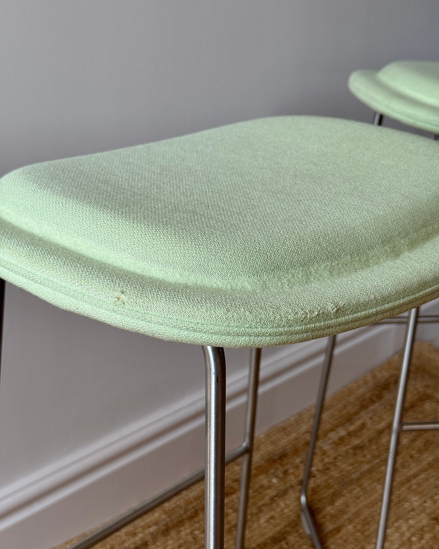 Set of 3 Hi Pad Bar Stools in Pistachio by Cappellini