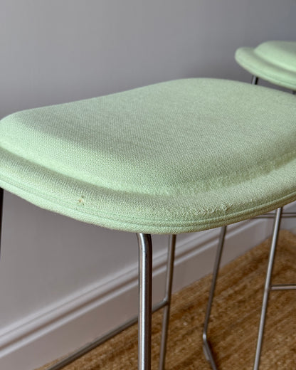 Set of 3 Hi Pad Bar Stools in Pistachio by Cappellini