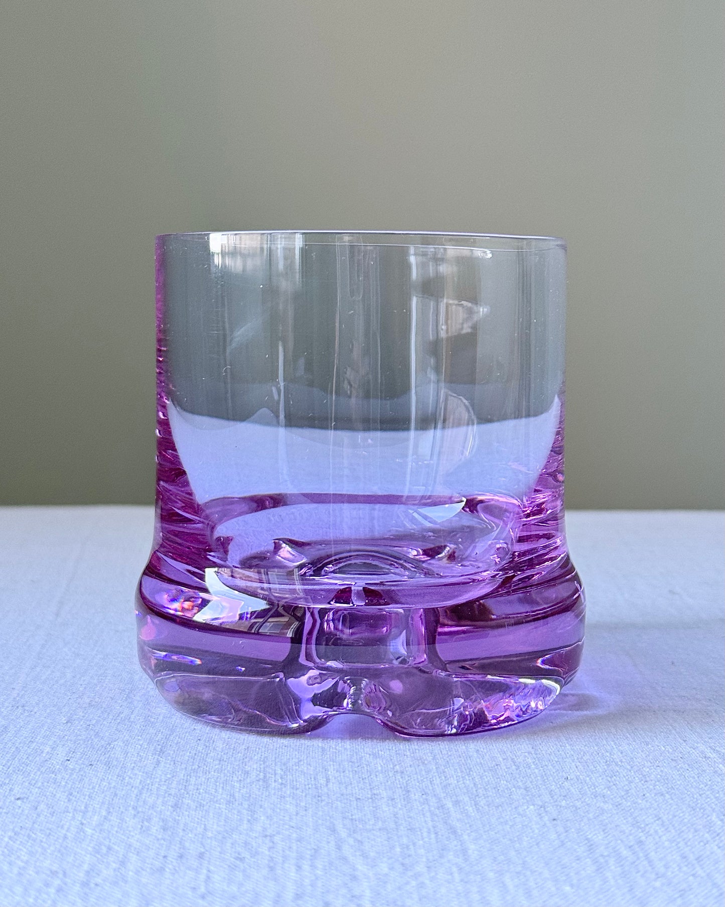 Set of 5 Murano Alexandrite Crystal Glass Tumblers, circa 1970’s