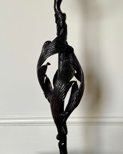 Pair of Swedish Art Nouveau Wrought Iron Pedestals
