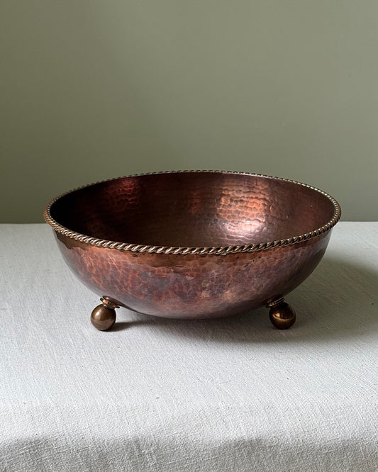 Arts and Crafts Hammered Copper Bowl