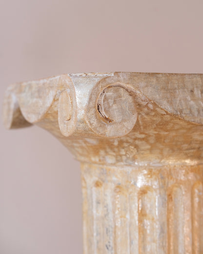Swedish Gilt Wood Column Pedestal