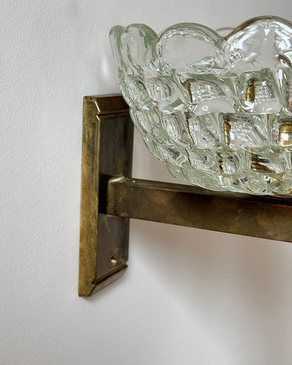 Pair of Murano Glass Wall Sconces by Barovier & Toso - Club Sourced