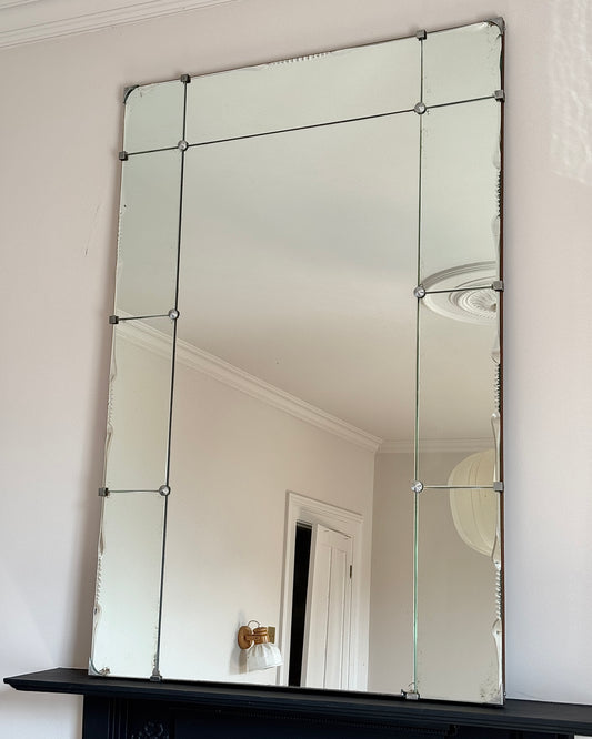 *ON HOLD* Art Deco Sectional Bevelled Mirror, 1930s