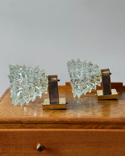 Pair of Murano Barovier & Toso Wall Lights